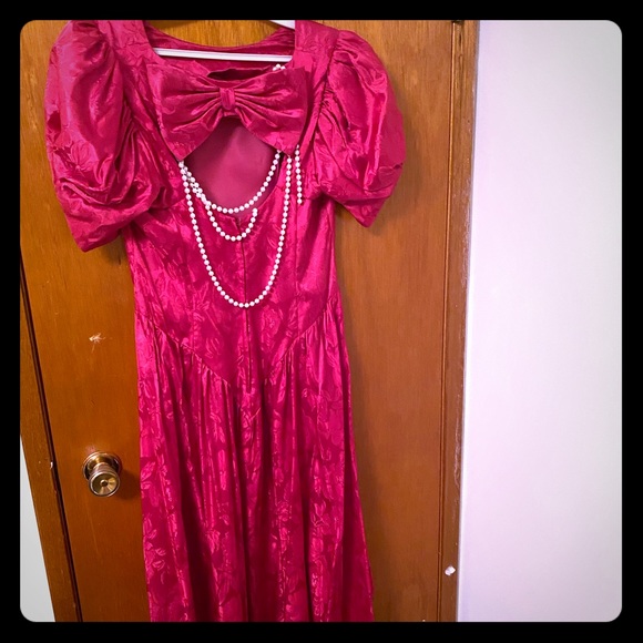 Vintage 1980s prom dress - Picture 1 of 2